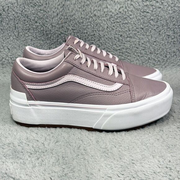 Vans Old Skool Stacked Womens Size 8 Platform Sneakers Shoes Purple Tumbled - Picture 1 of 9